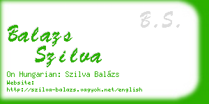 balazs szilva business card